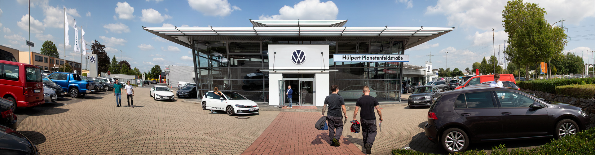 Hülpert Planetenfeldstraße - VW Autohaus in der Aussenansicht