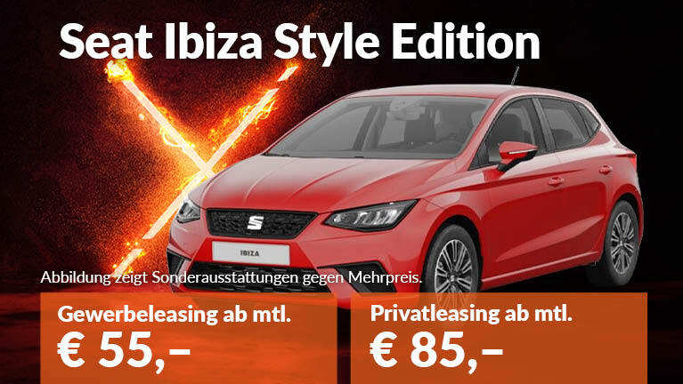 Angebotsteaser Seat Ibiza Style Privatkunden