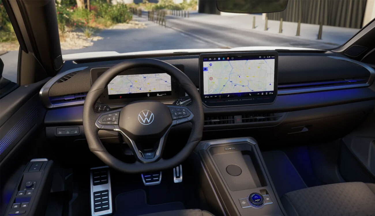 Fahrzeugbild VW T-Roc Lagerwagen weiß innenraum