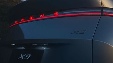 Das Heck von dem Xpeng X9 