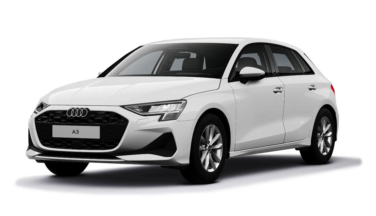 Audi A3 Sportback Fahrzeugbild weiß front