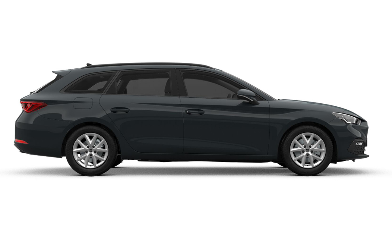 SEAT Leon Style Sportstourer in Fiord Blau Seitenansicht