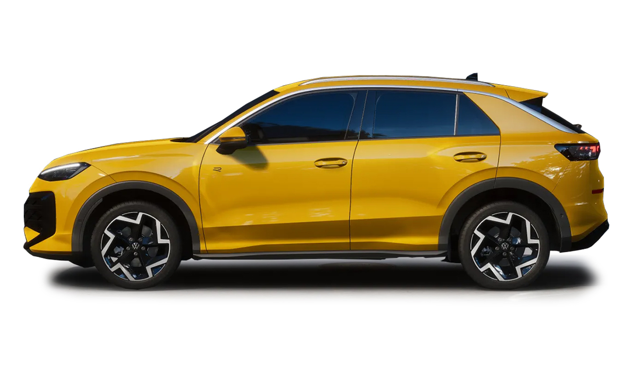 Der neue VW T-Roc in Canary Yellow Seitenansicht