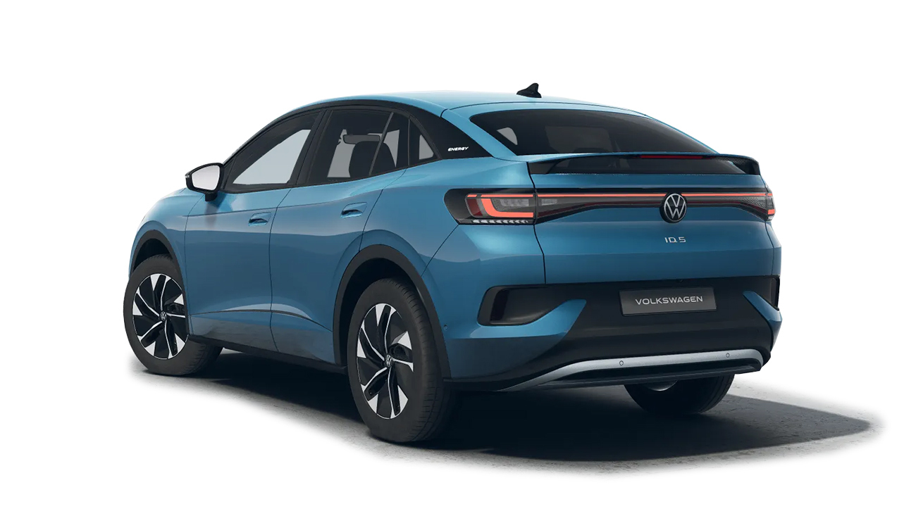 VW ID.5 Pure ENERGY Heckansicht in blau