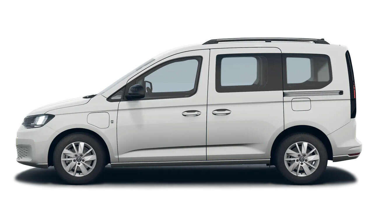 VW Caddy eHybrid Freisteller Seitenansicht