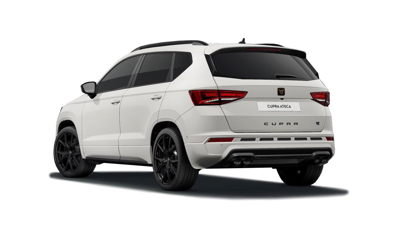 CUPRA Ateca VZ Freisteller in Bila Weiß Heckansicht