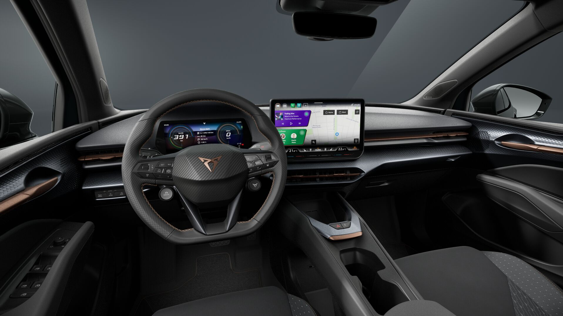 Cupra Raval Interieur Frontansicht