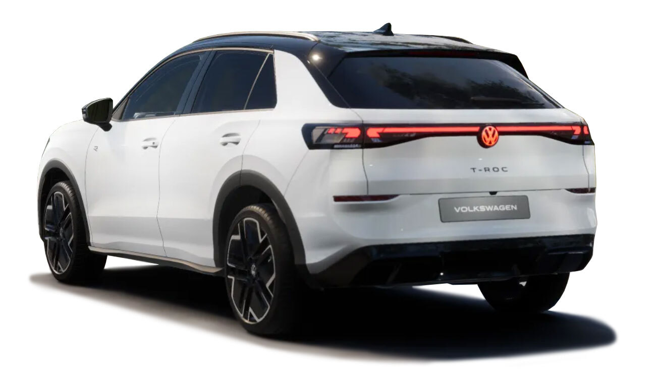 Fahrzeugbild VW T-Roc Lagerwagen weiß  heck