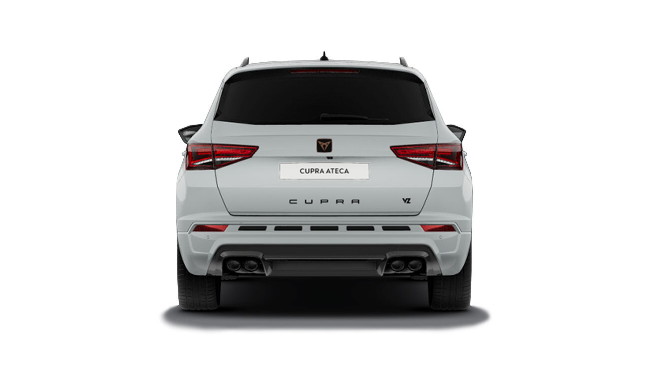 CUPRA Ateca VZ Freisteller in Glacial Weiß Metallic Heckansicht