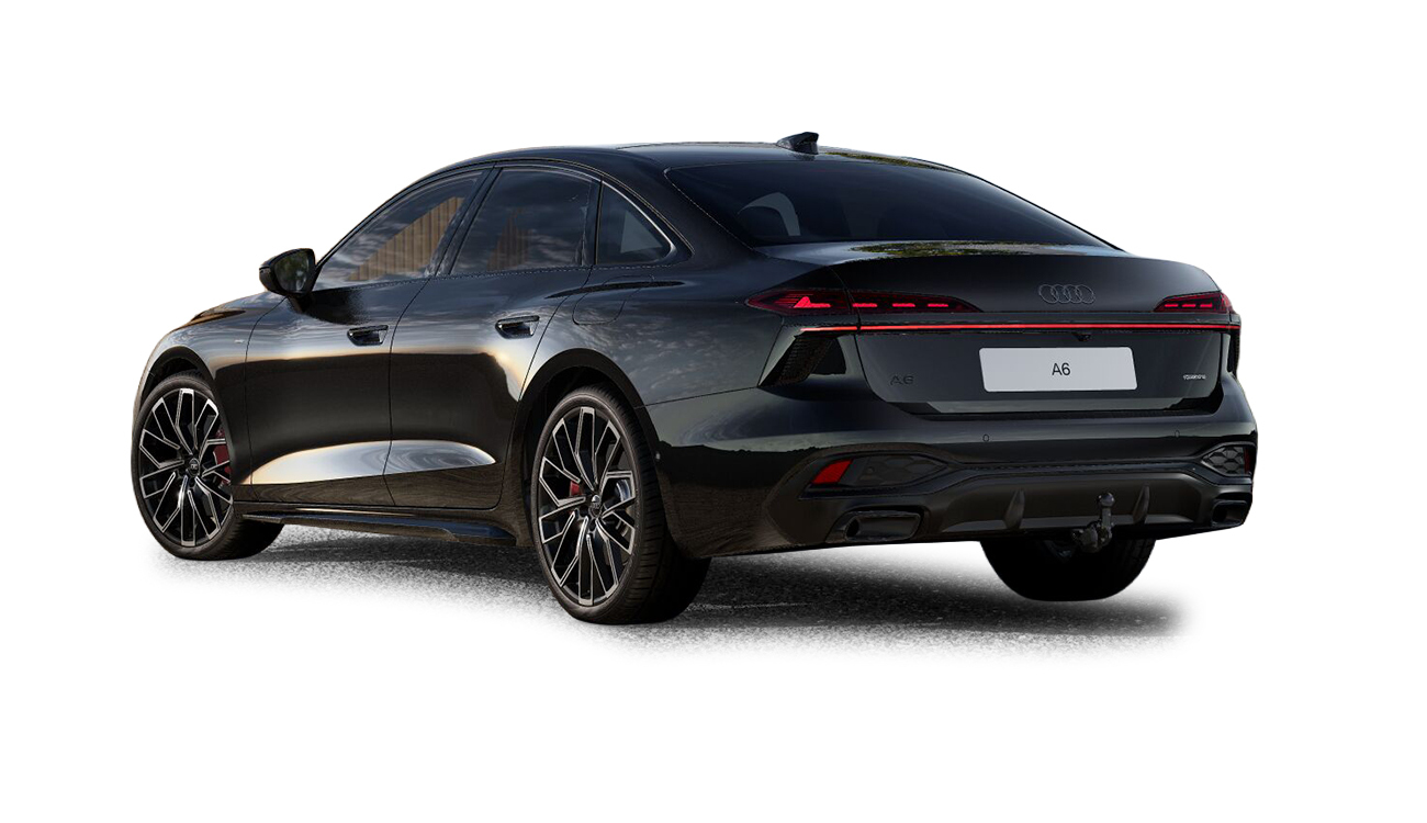 Audi A6 Limousine in Mitternachtsgrün Metallic Heckansicht