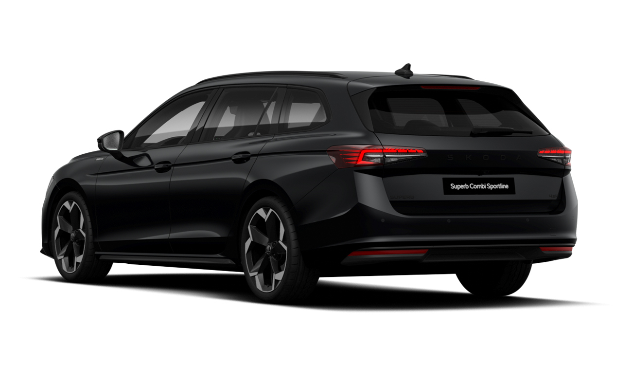 Skoda Superb Fahrzeugbild schwarz front heck