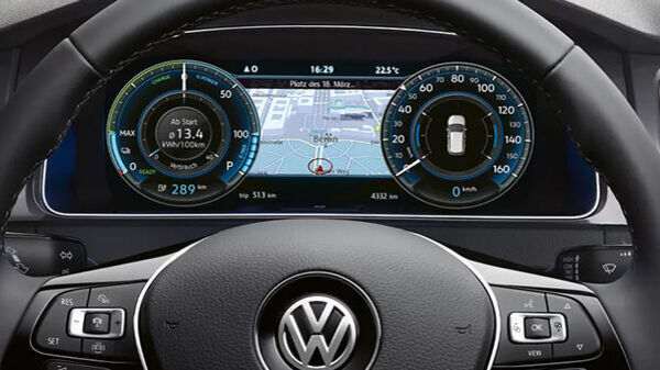 Digitales Cockpit im VW e-golf