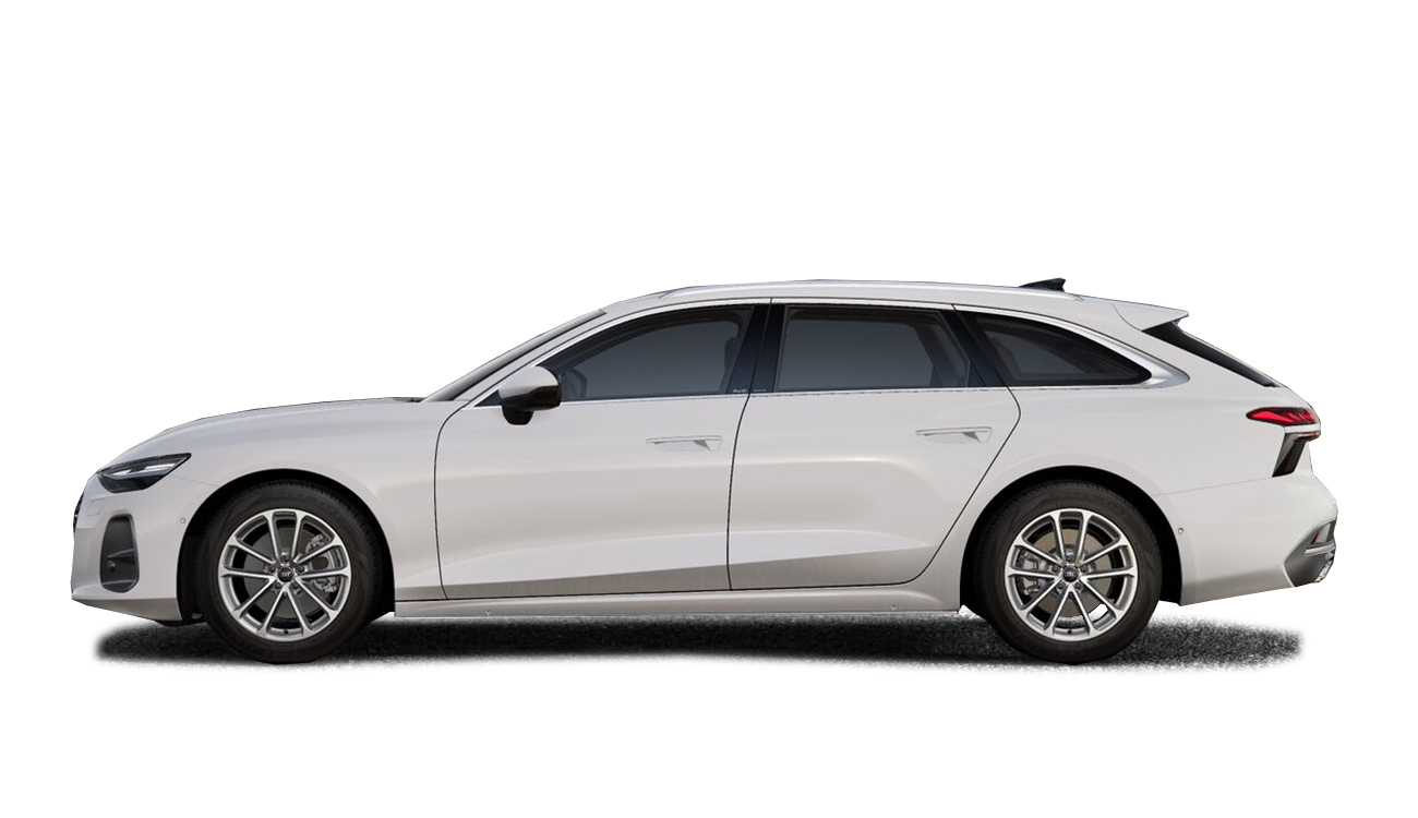 Audi A6 Avant in Arkonaweiß Seitenansicht