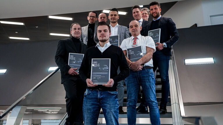 Mitarbeiter des Audi Zentrum Dortmund erhalten Auszeichnung