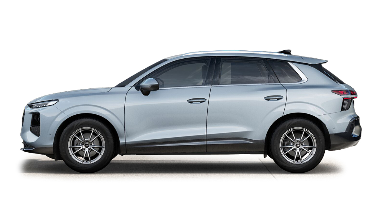 Audi Q3 in Pfeilgrau Perleffekt Seitenansicht