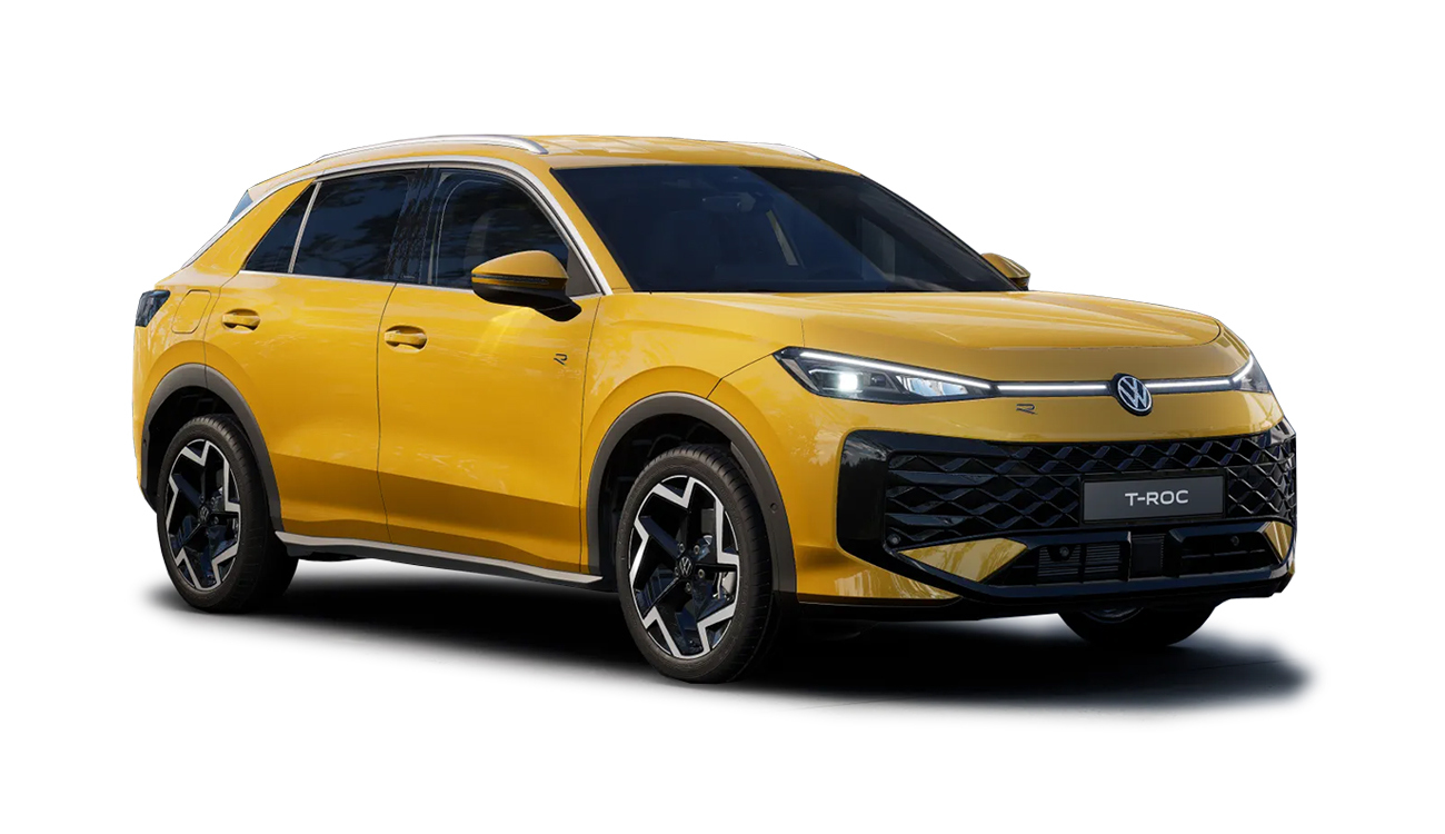 Der neue VW T-Roc in Canary Yellow Frontansicht