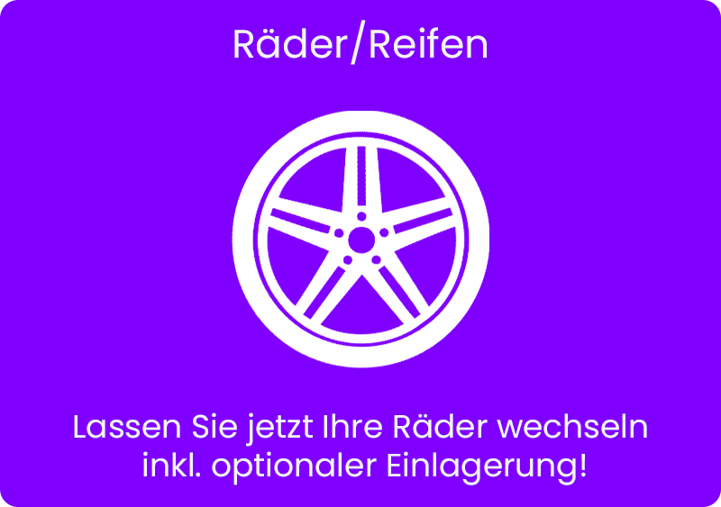 Räder und Reifenwechseln online buchen