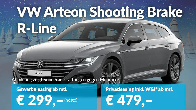 Angebotsteaser VW Arteon Shooting Brake R line 