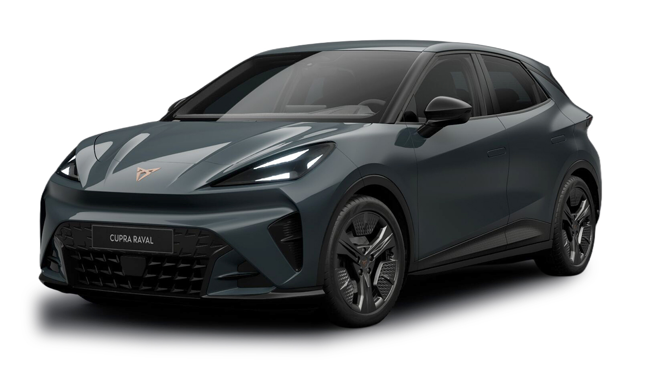 CUPRA Raval Plus in Fiord Blau Frontansicht