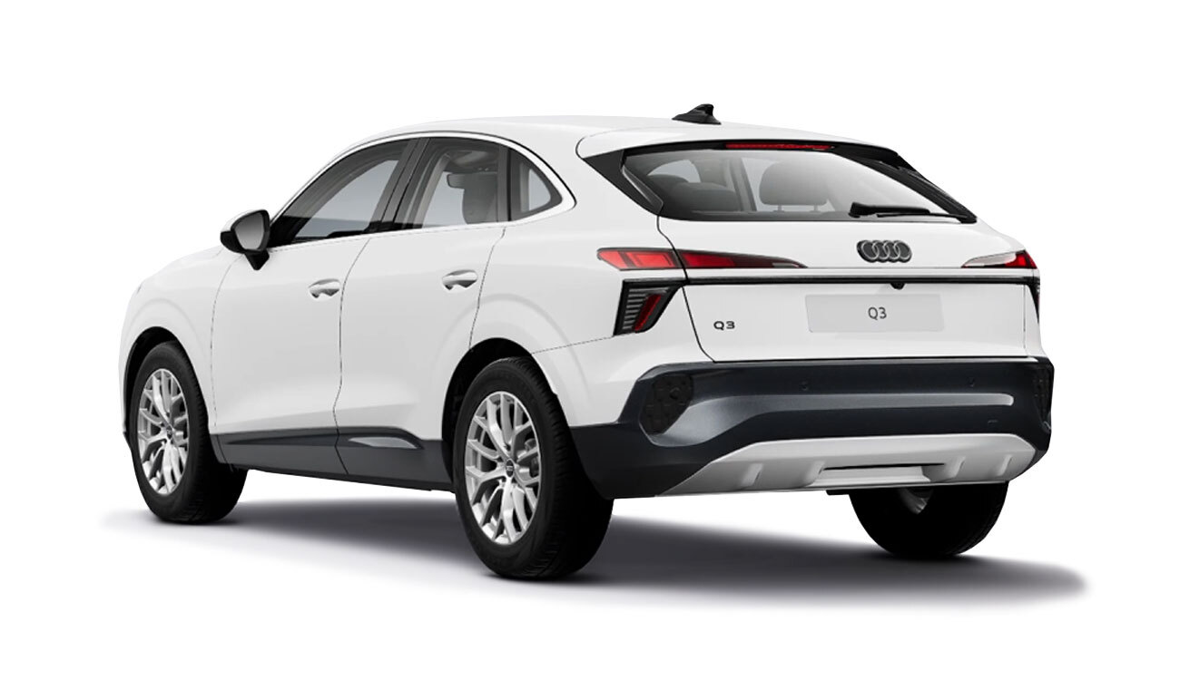 Audi Q3 Sportback Arkonaweiß Heckansicht