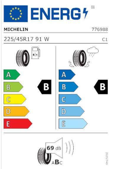 Reifenlabel Ateca Style Michelin