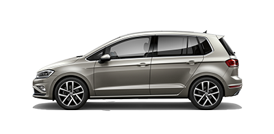 Volkswagen Golf Sportsvan in grau seitlich