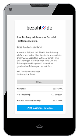 Zahlungseinladungslink via bezahl.de