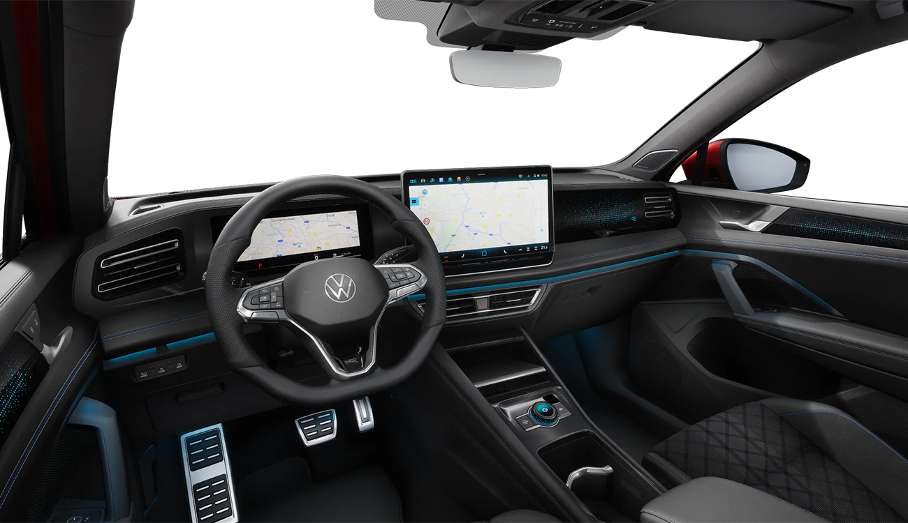 Tiguan R-Line in rot - Innenraum