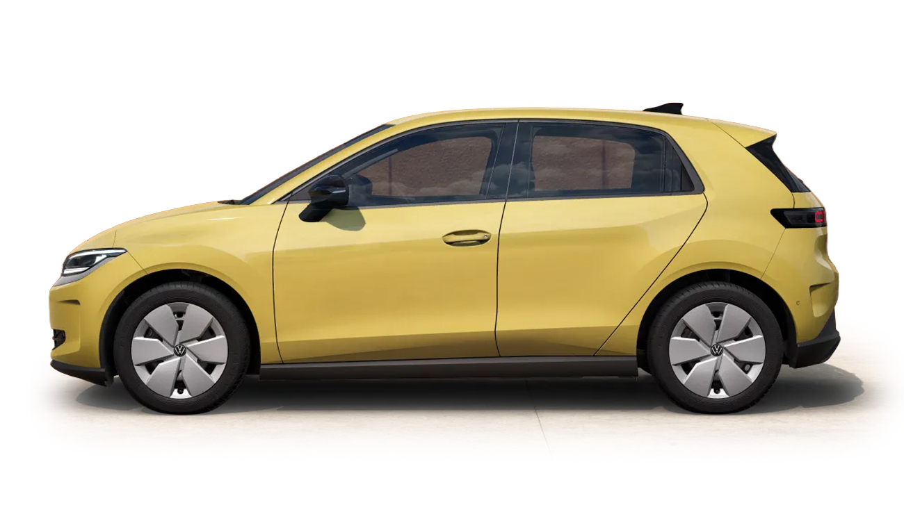 VW ID. Polo Trend in Pythongelb Metallic Seitenansicht