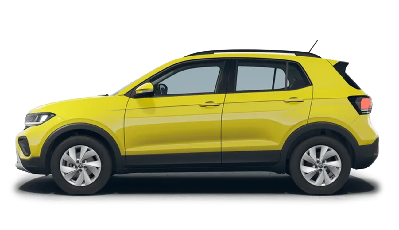 vw t-cross fahrzeugbild gelb seite