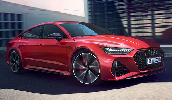 Audi RS 7 Sportback in misanorot Frontansicht