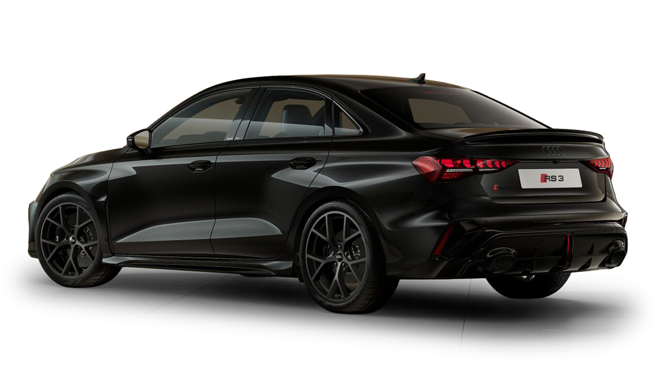 Fahrzeugbild Audi RS3 Limosine schwarz Lagerwagen Heck