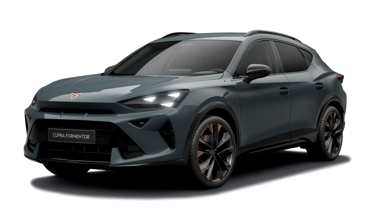 Cupra Formentor VZ Black Edition e-HYBRID Freisteller in Dark Void Metallic Frontansicht