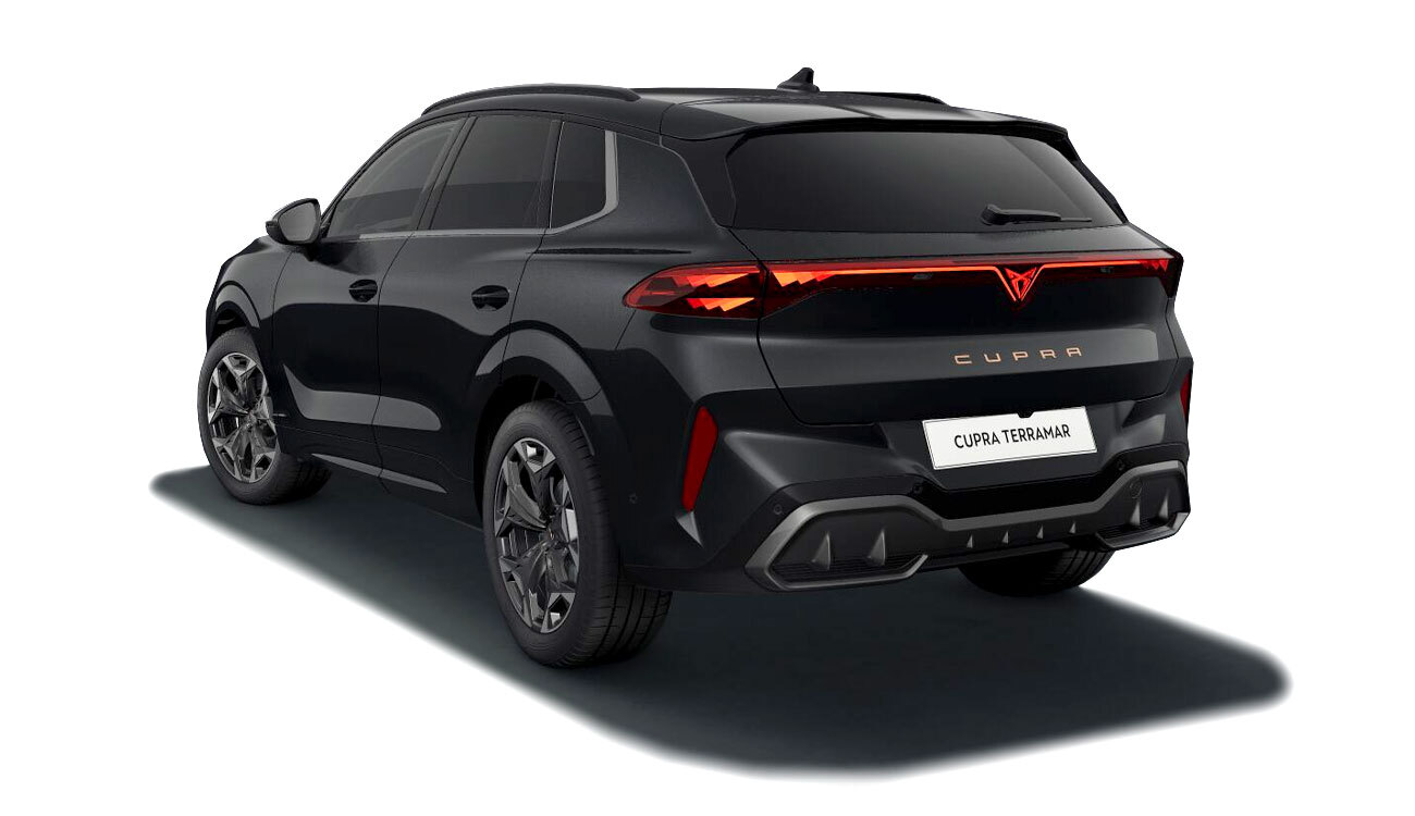 CUPRA Terramar Freisteller in Midnight Schwarz Metallic Heckansicht