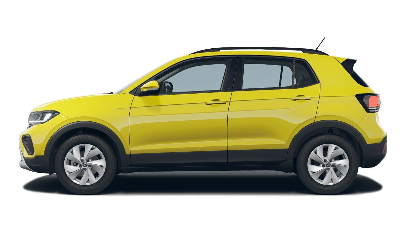 Fahrzeugbild T-Cross Life Hülpert Servicepaket gelb Seite