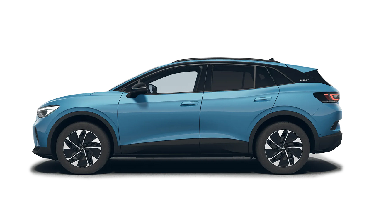 ID.4 Pure Energy Seitenansicht in blau