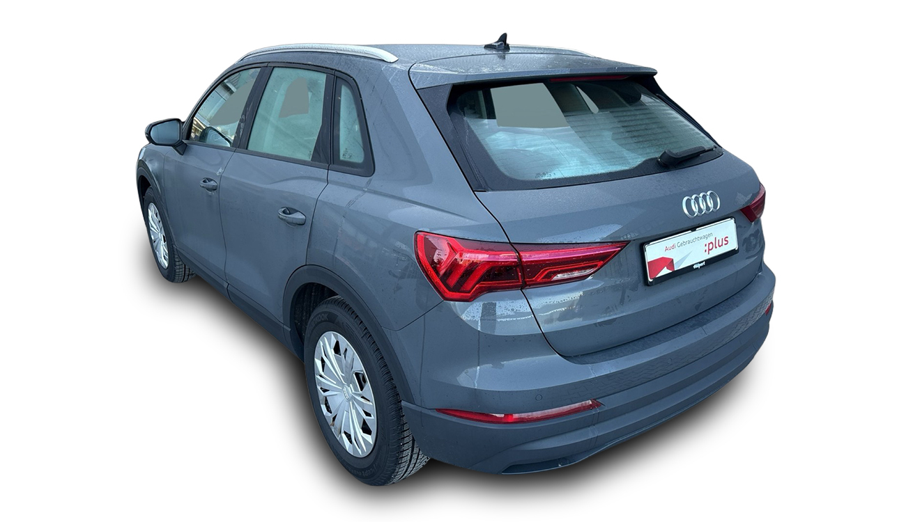 Audi Q3 Freisteller in Nanograu Metallic Heckansicht