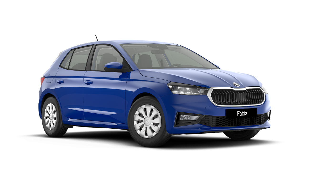 Fahrzuegbild Skoda Fabia Essence Energy Blau Front