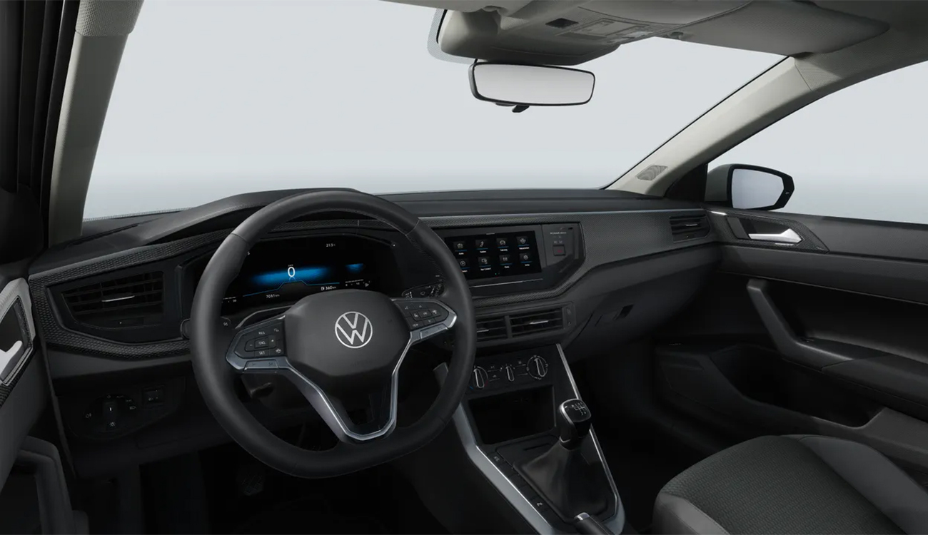VW Polo Fahrschulleasing Fahrzeugbild innenraum