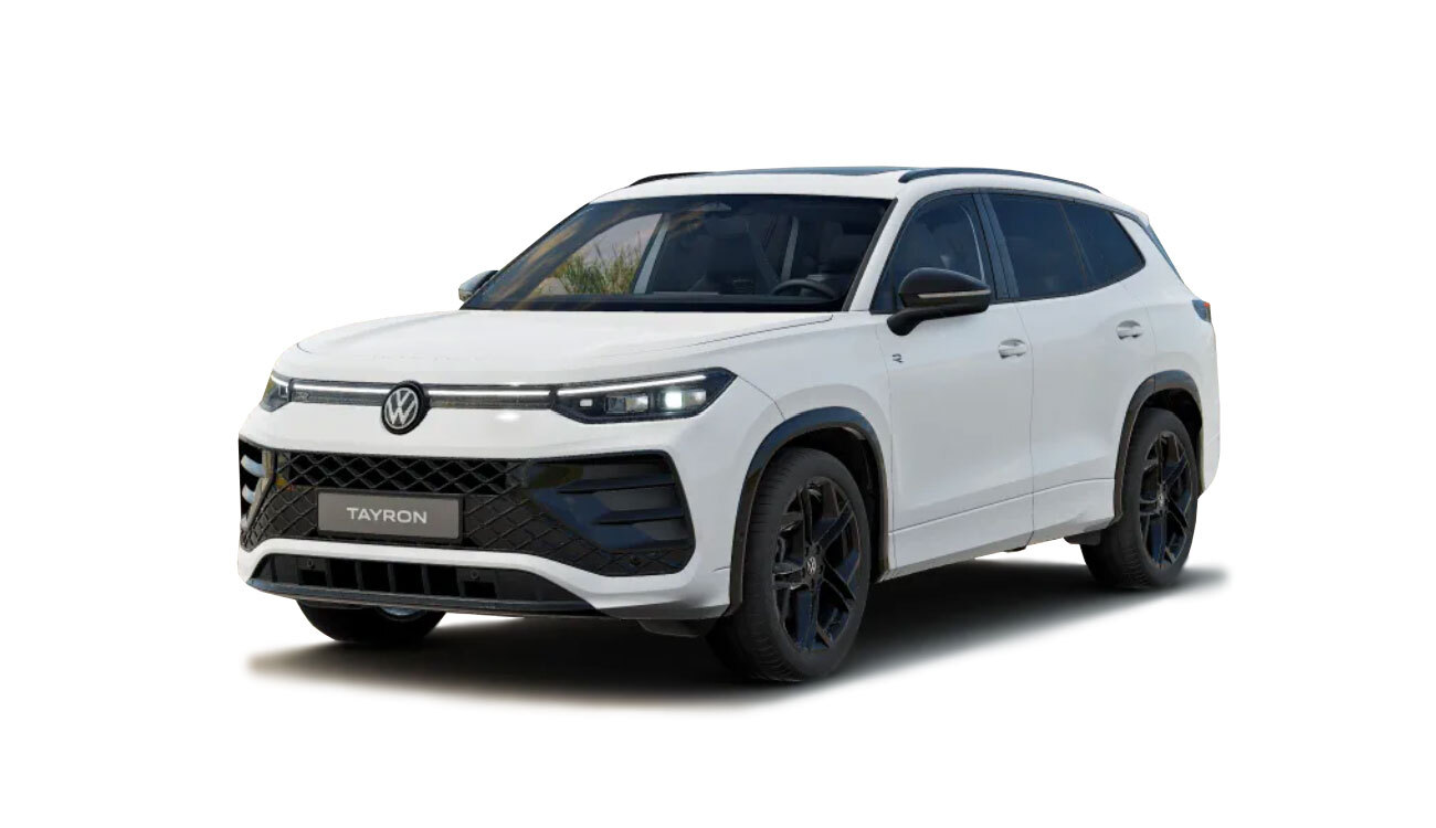 VW Tayron R-Line in Pure White Uni Frontansicht