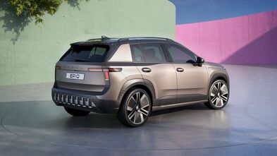 City-SUV-Crossover von der Marke Skoda mit Modern-Solid-Designsprache und LED-Lichtsignatur.
