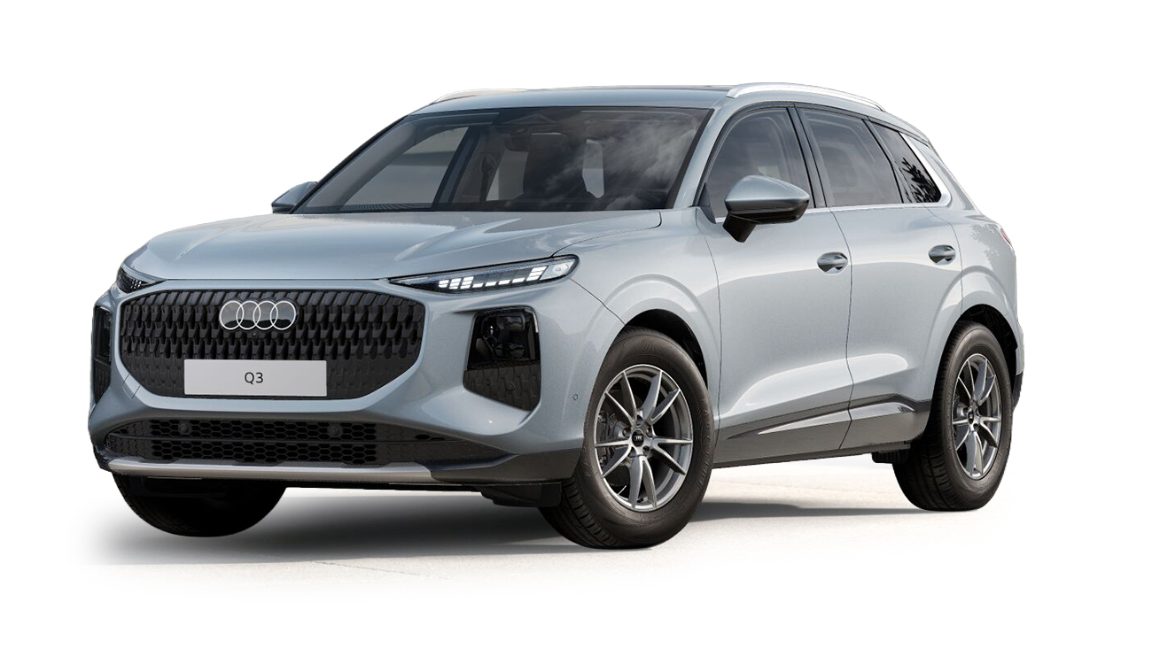 Audi Q3 in Pfeilgrau Perleffekt Frontansicht