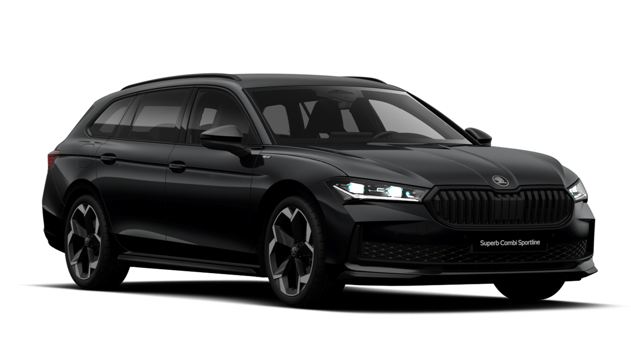 Skoda Superb Fahrzeugbild schwarz front