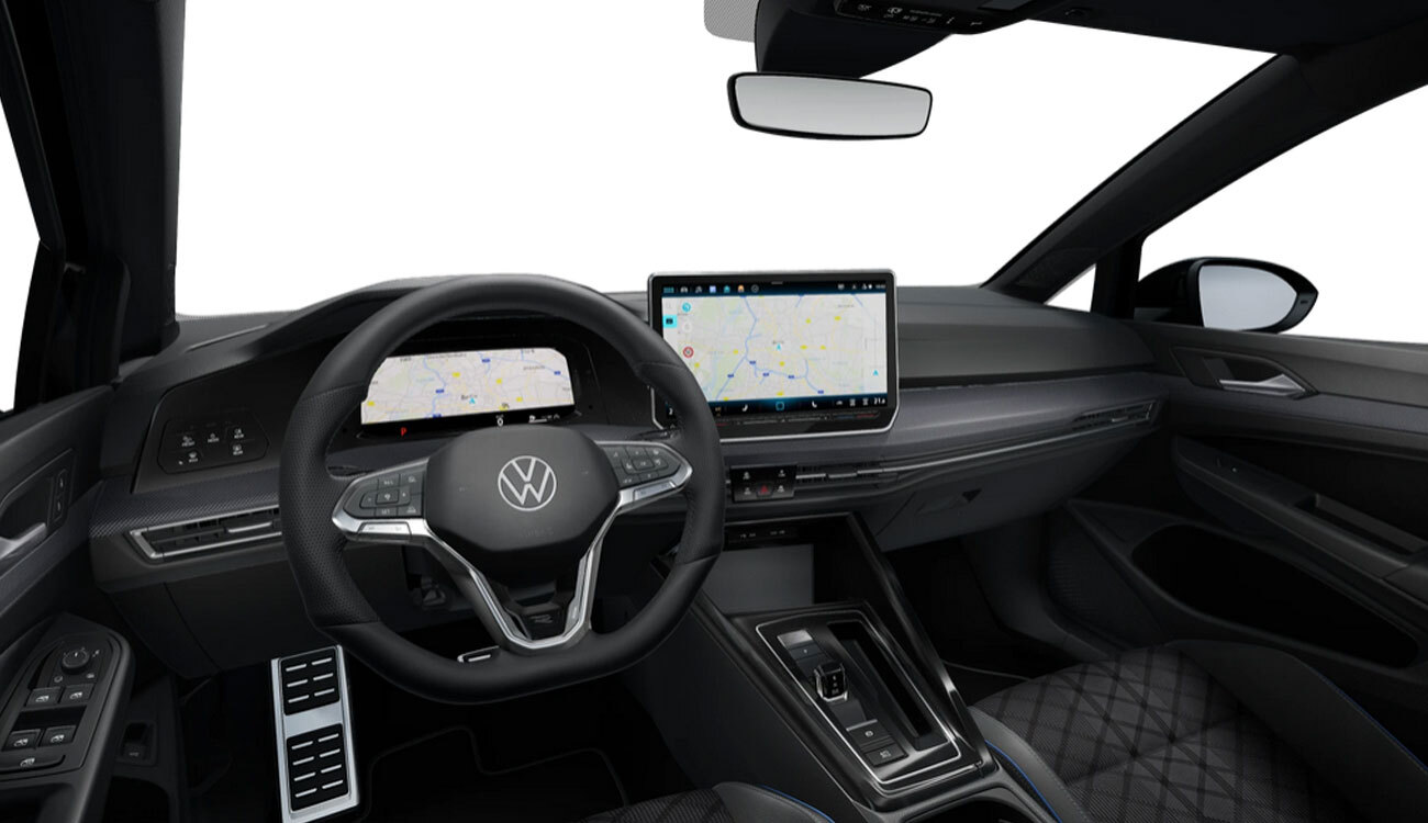 VW Golf Variant R-Line Freisteller in Grenadillschwarz Metallic Interieur