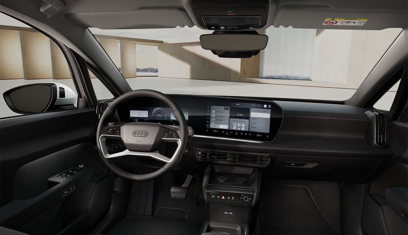 Audi A2 e-tron Freisteller in Arkonaweiß Interieur