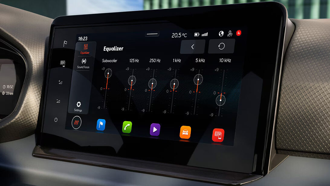 Infotainment mit intuitivem Media System für Musik.