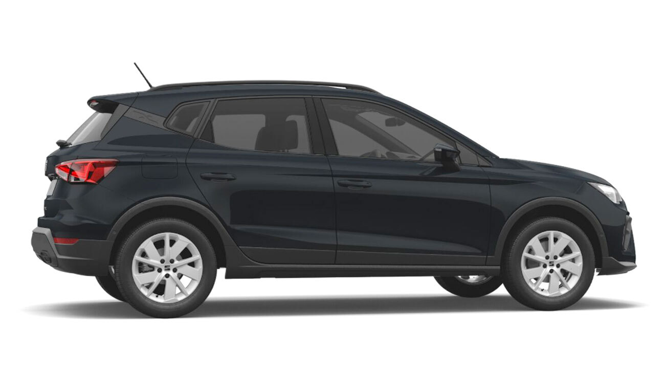 SEAT Arona Style Freisteller in Fiord Blau Seitenansicht