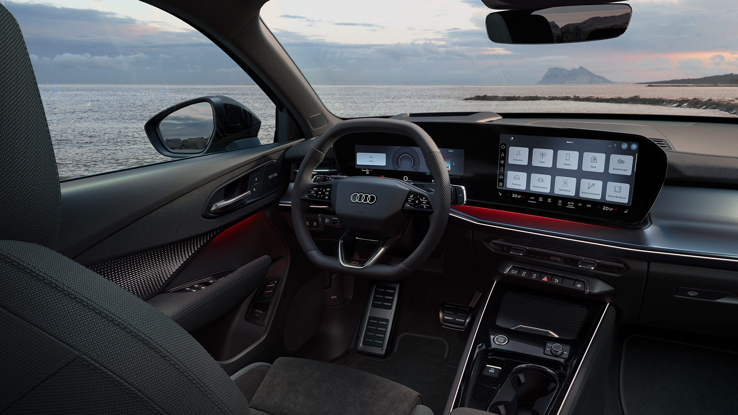 Audi Q3 (2025) Neues Interieur mit großen Digital Cockpit