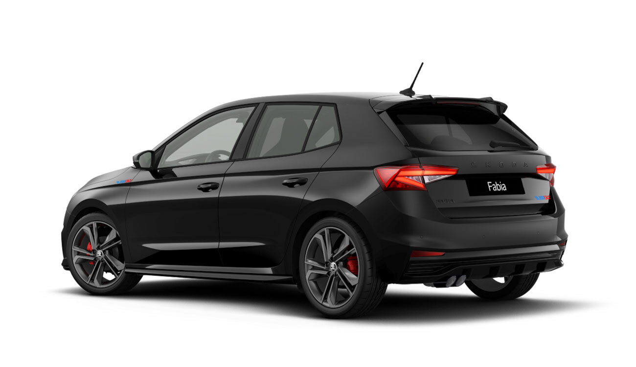 Fahrzeugbild Skoda Fabia 130 Jubiläumsedition schwarz Heck