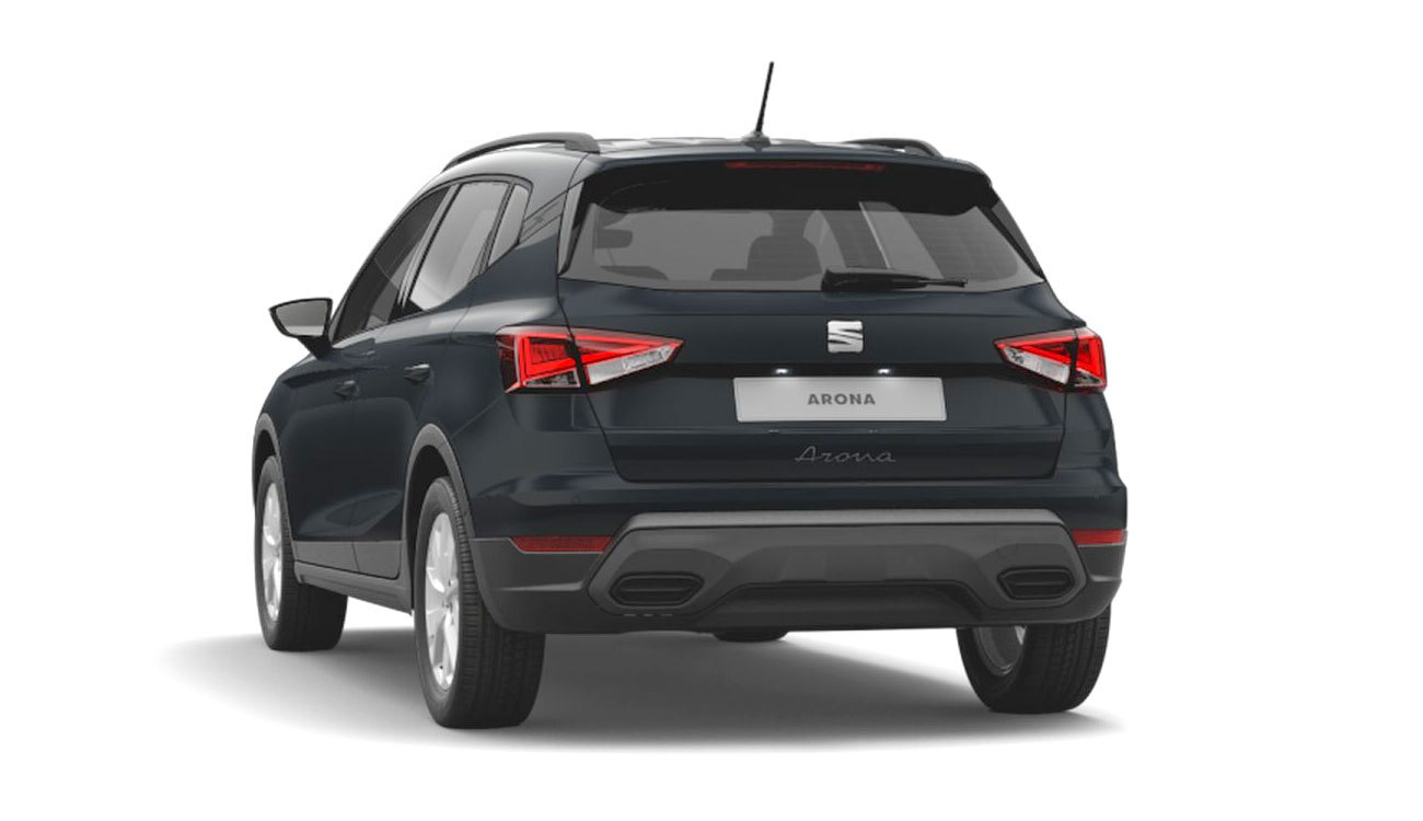 SEAT Arona Style Freisteller in Fiord Blau Heckansicht
